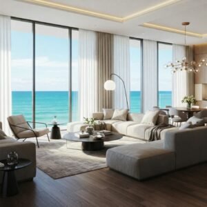 Qual a imobiliária com os melhores apartamentos frente mar de Praia Grande?